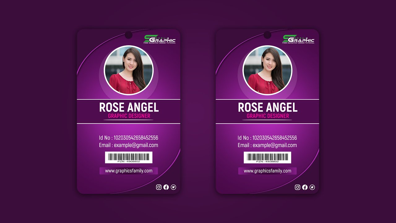 How to Make Id Card Template - Adobe Photoshop Cc