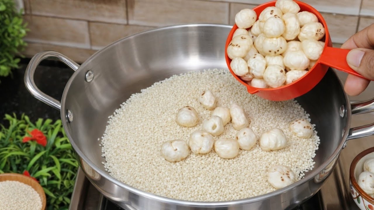 तिल में मखाने डालें और देखें जादू ! 14 February पर बनायें यह अनोखी रेसिपी   Til Makhana Recipe