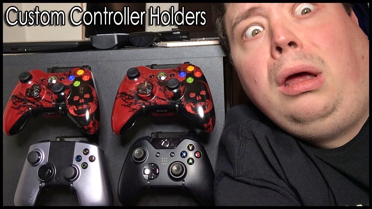 3D Printing Custom Controller Hangers for my Ultimate Game Room - @Barnacules