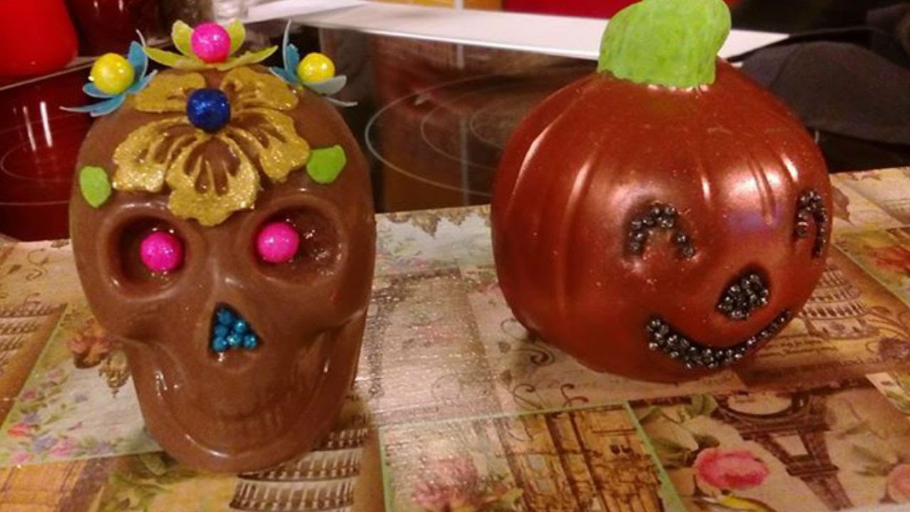 Cómo hacer calaveritas de chocolate