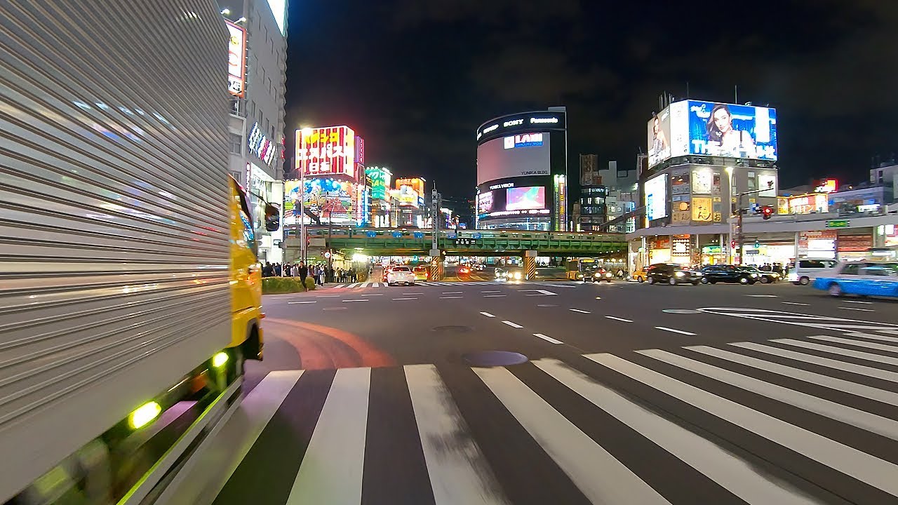 TOKYO City Cycling - Tennoz Isle To Shinjuku | Bike Ride POV - 4K 50fps
