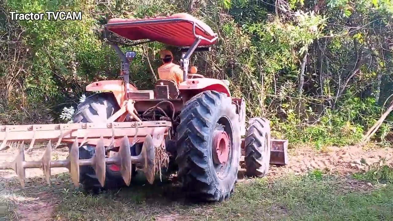 Watch Kubota M104S Tractor Destroying Trees!