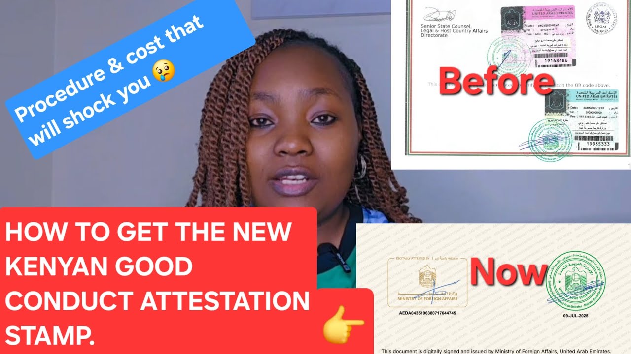 HOW TO GET THE NEW KENYAN GOOD CONDUCT ATTESTATION STAMP.#attestation #mofa#uae #fyp #dubai#trending