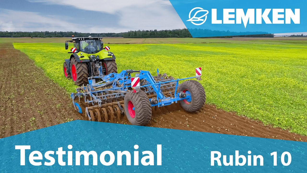 Verlässlich & komfortabel: Die LEMKEN-Kurzscheibenegge Rubin 10 in Litauen 2021 [Erfahrungen]