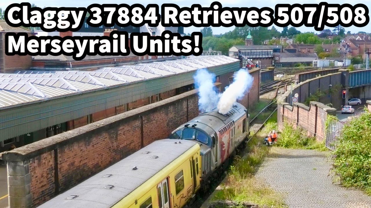 CLAGGY 37884 Retrieves Merseyrail 507005 & 508127 from Shrewsbury! Plus Busy Friday TFW Services!