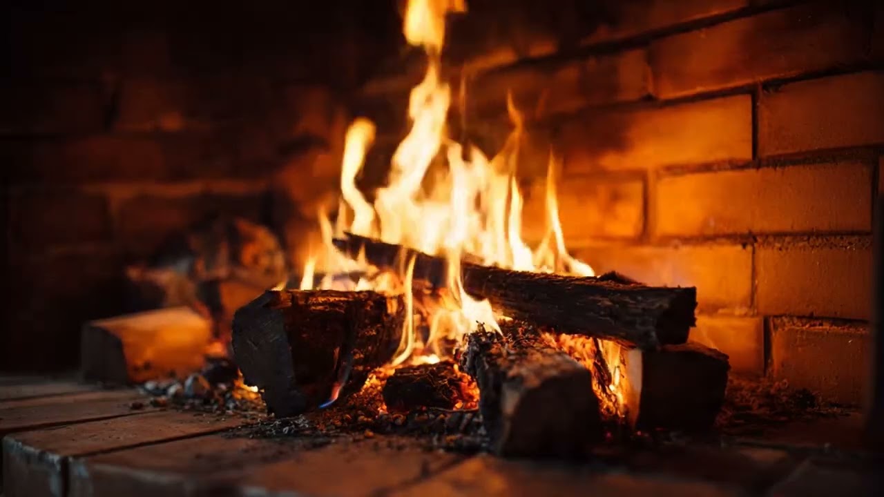 Soft Glowing Hearth and Fireplace Sounds for Late Night Comfort and Peace Mood Peace 🔥