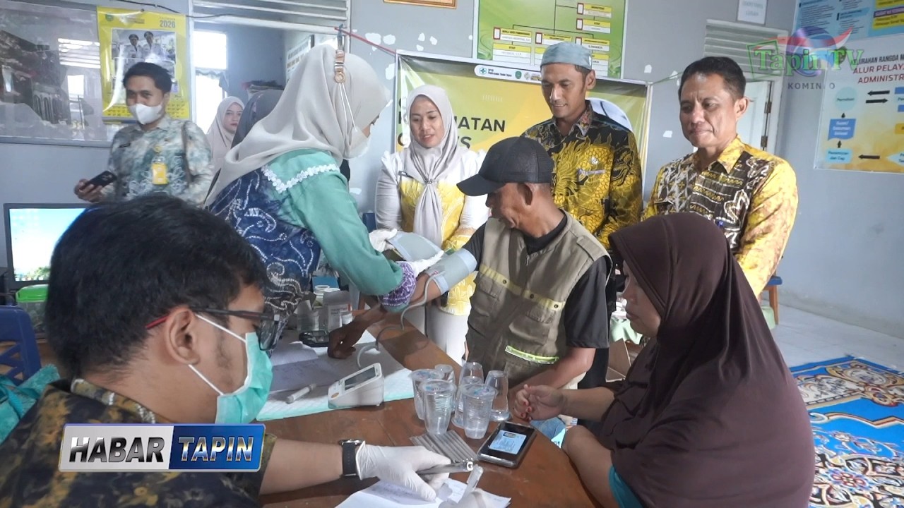 PKM TAPIN UTARA GELAR CEK KESEHATAN GRATIS