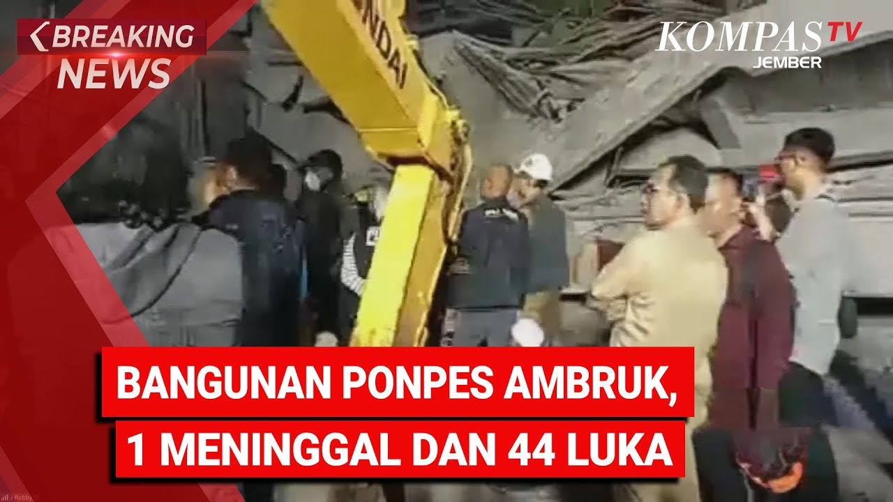 BREAKING NEWS - Bangunan Ponpes Al Khoziny Buduran Sidoarjo Ambruk, 1 Meninggal dan 44 Luka