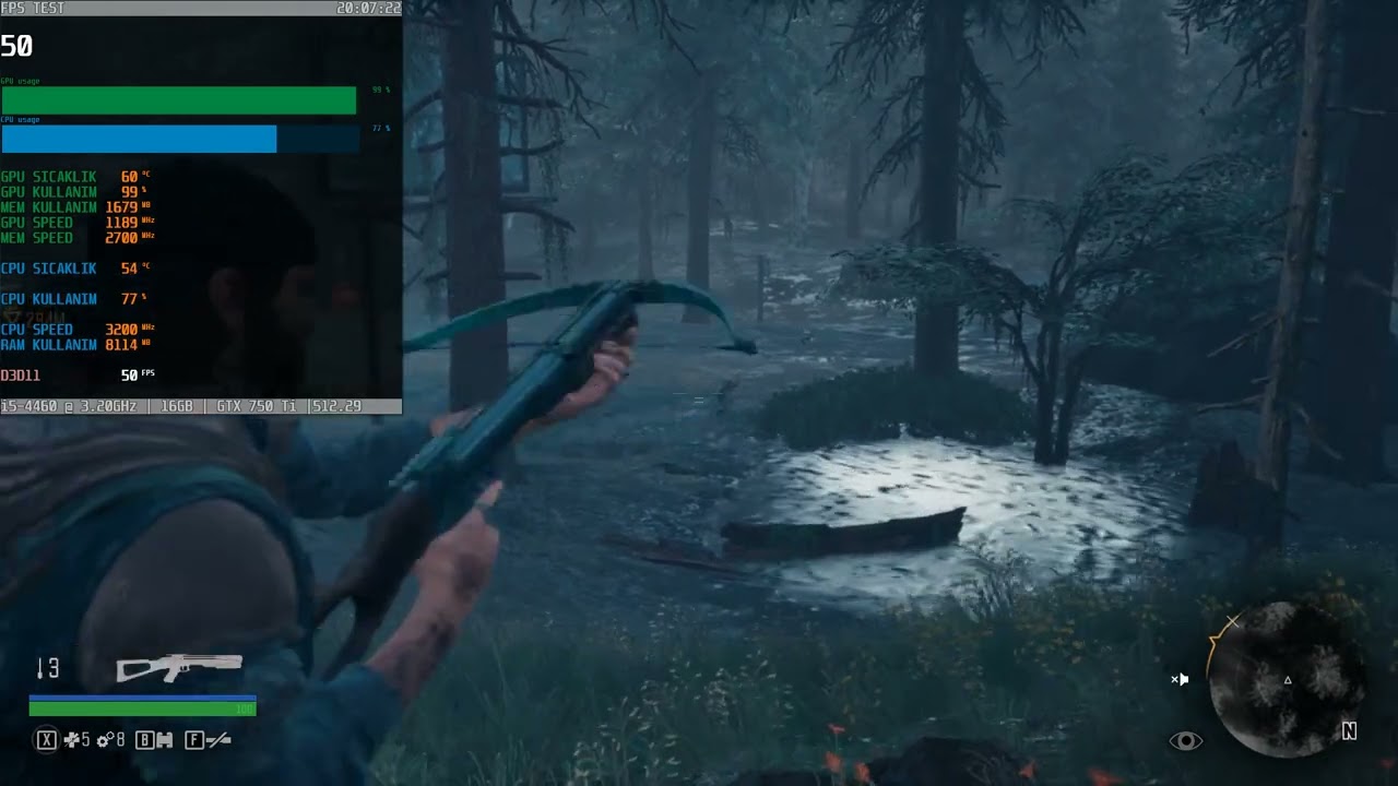 Days Gone / GTX 750 Tİ / İ5-4460 / Low Settings