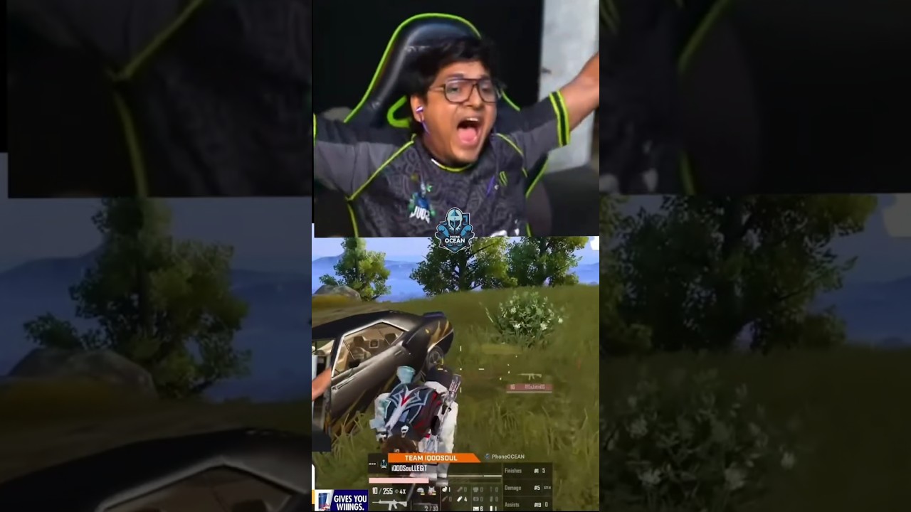 Mortal Crazy Reaction Soul Legit 1v4 GDR Clutch🚀#mortal #soul#legit #s8ul #youtubeheroic