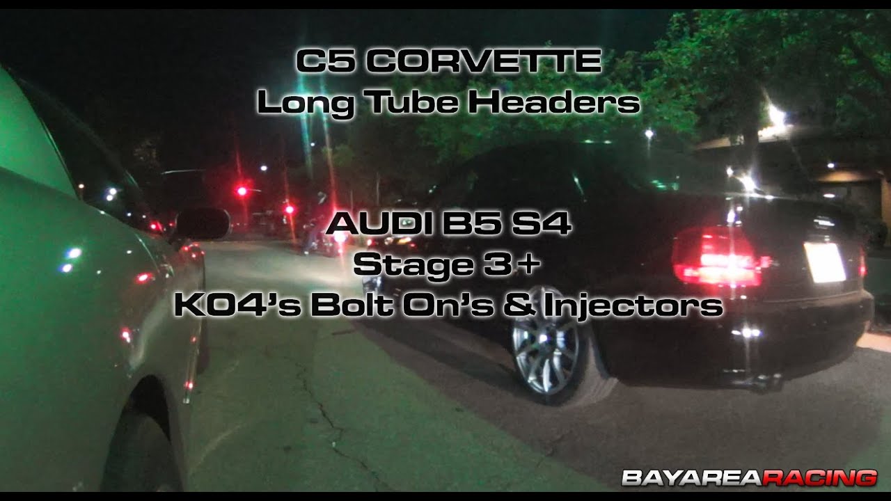 C5 FRC Corvette vs B5 S4 with K04's