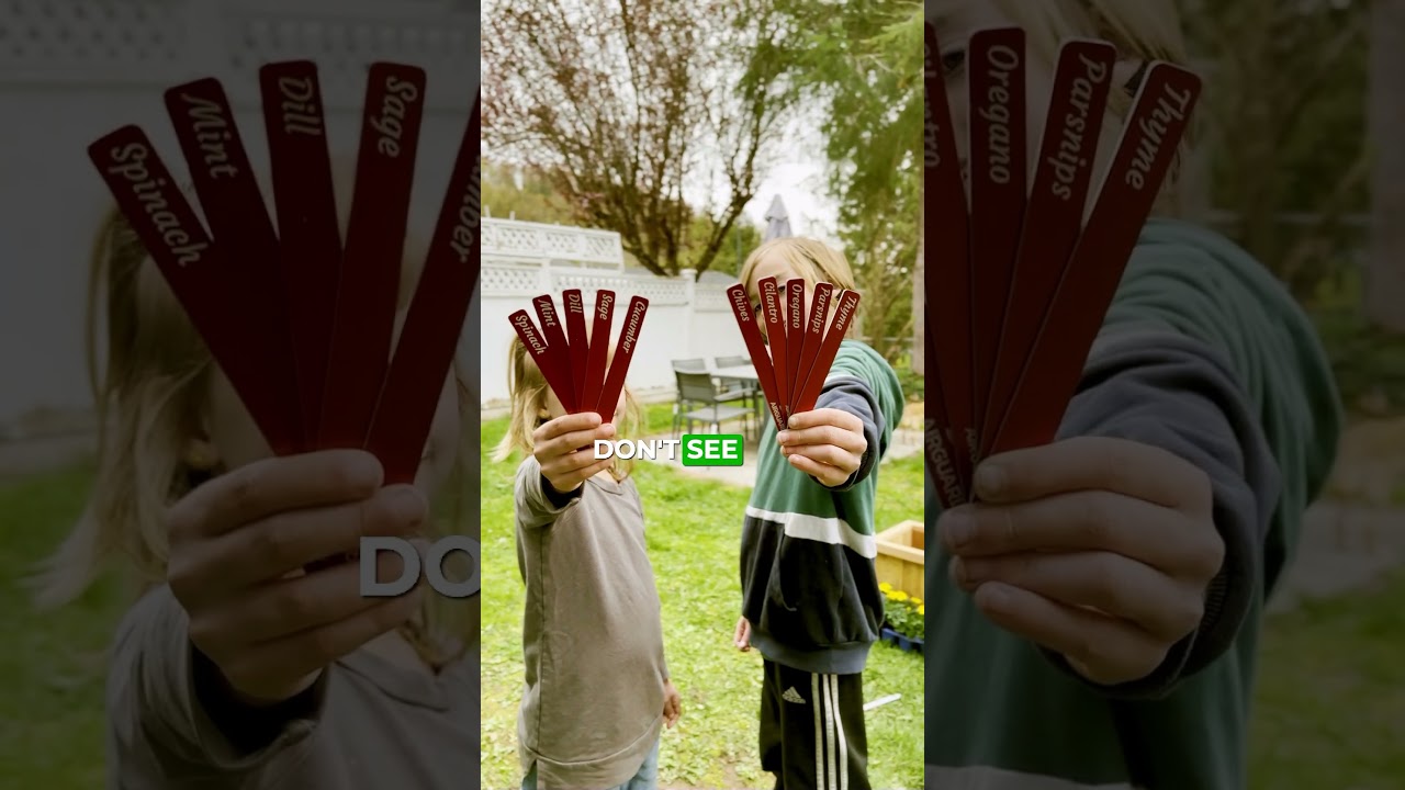Durable & FULLY Custom Metal Garden Markers! #shorts #gardeningtips