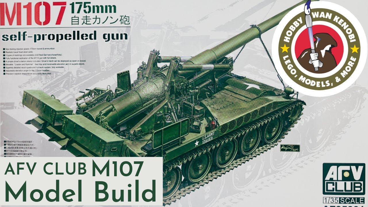 Plastic Scale Model Build - AFV Club M107 - 1/35 - Part 1, First Look, Chassis Work