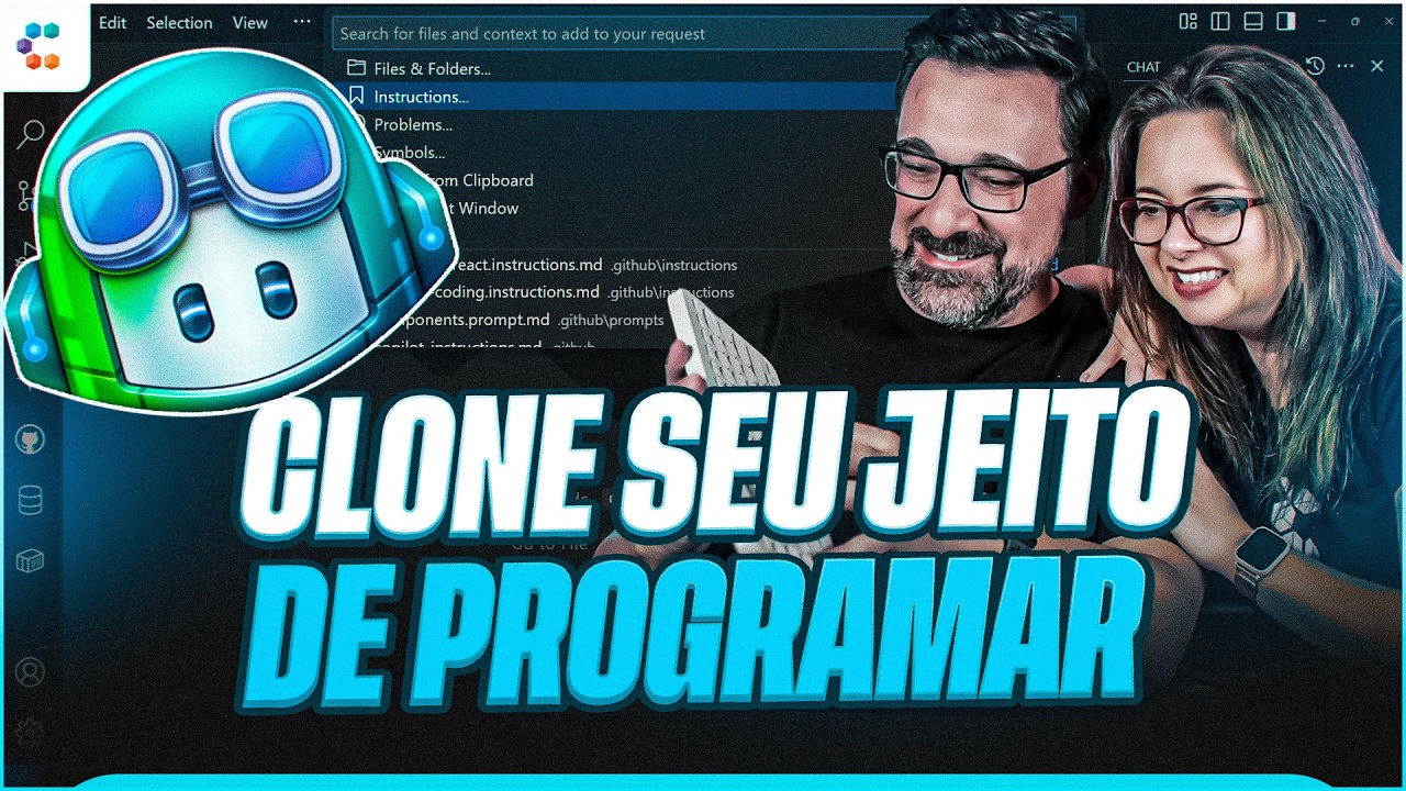 VS CODE COM INSTRUÇÕES E PROMPTS REUTILIZAVEIS