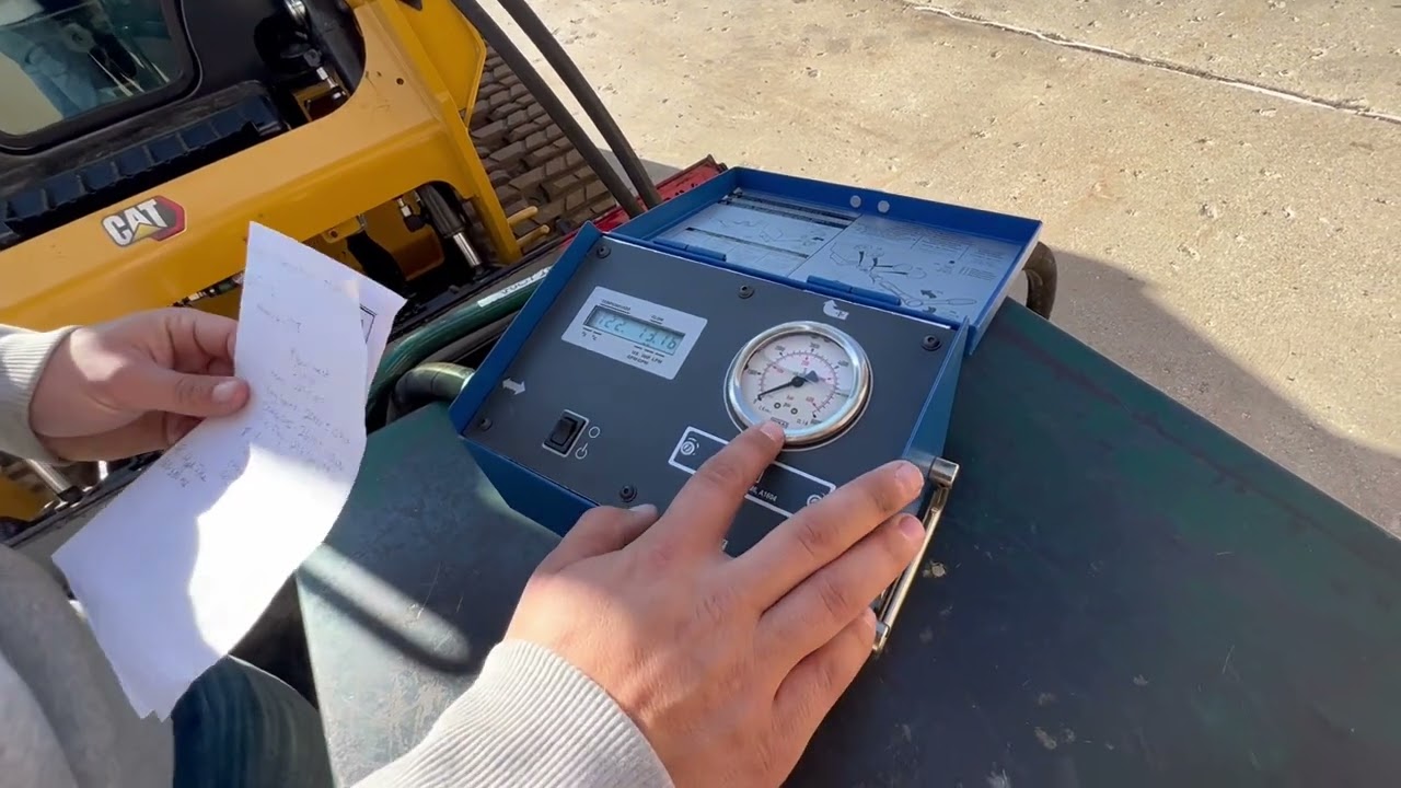 hydraulic 239d flow test #3