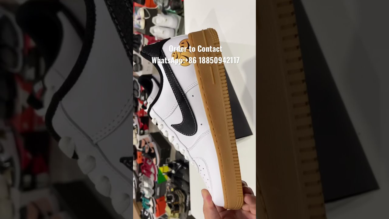 AF1/Nike Air Force 1 low white black sneakers,buying contact WhatsApp 