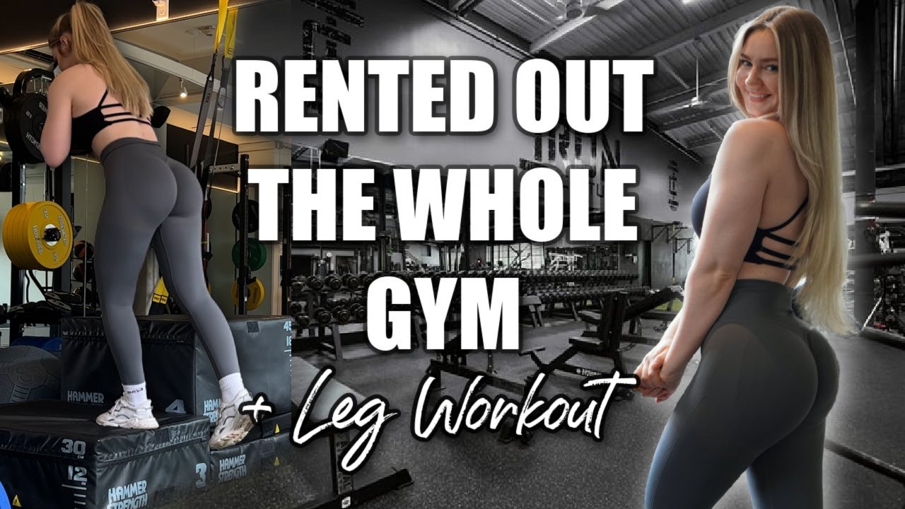 RENTED OUT THE WHOLE GYM TO MYSELF! (talking you through my entire glute workout)