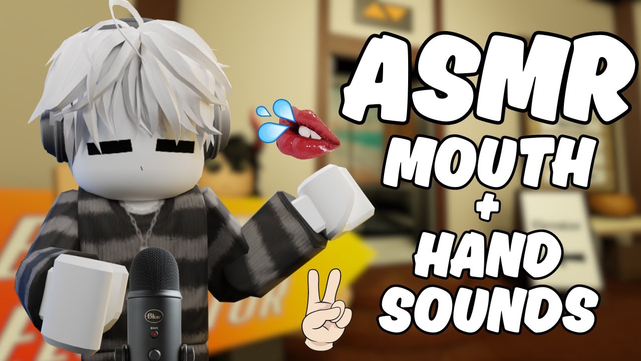 Roblox ASMR to put you to SLEEP! mouth sounds and hand sounds 👄💦