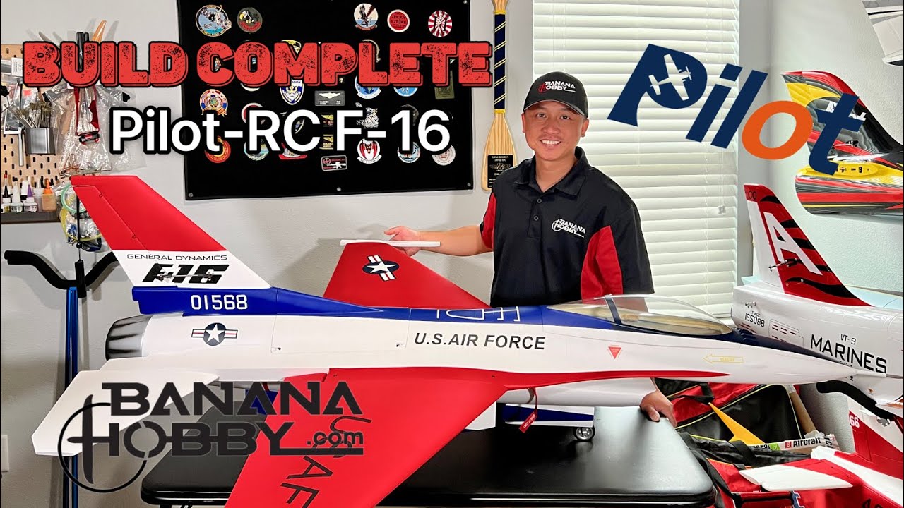 Pilot-RC 1/8 scale F-16 Part.2 “Build Complete” #aviation #airplane #rcjet #rcturbine #modeljet 