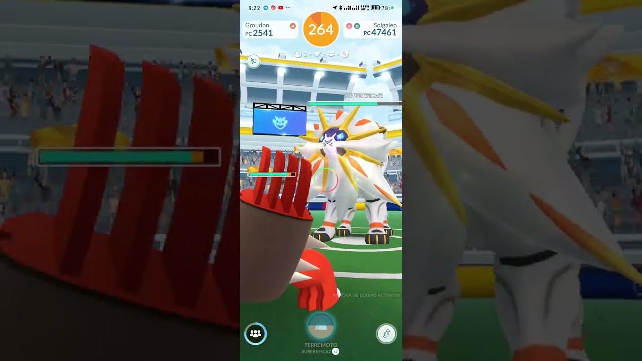 Derrotando a solgaleo 🌞 de nuevo #pokemongo #pokemon 