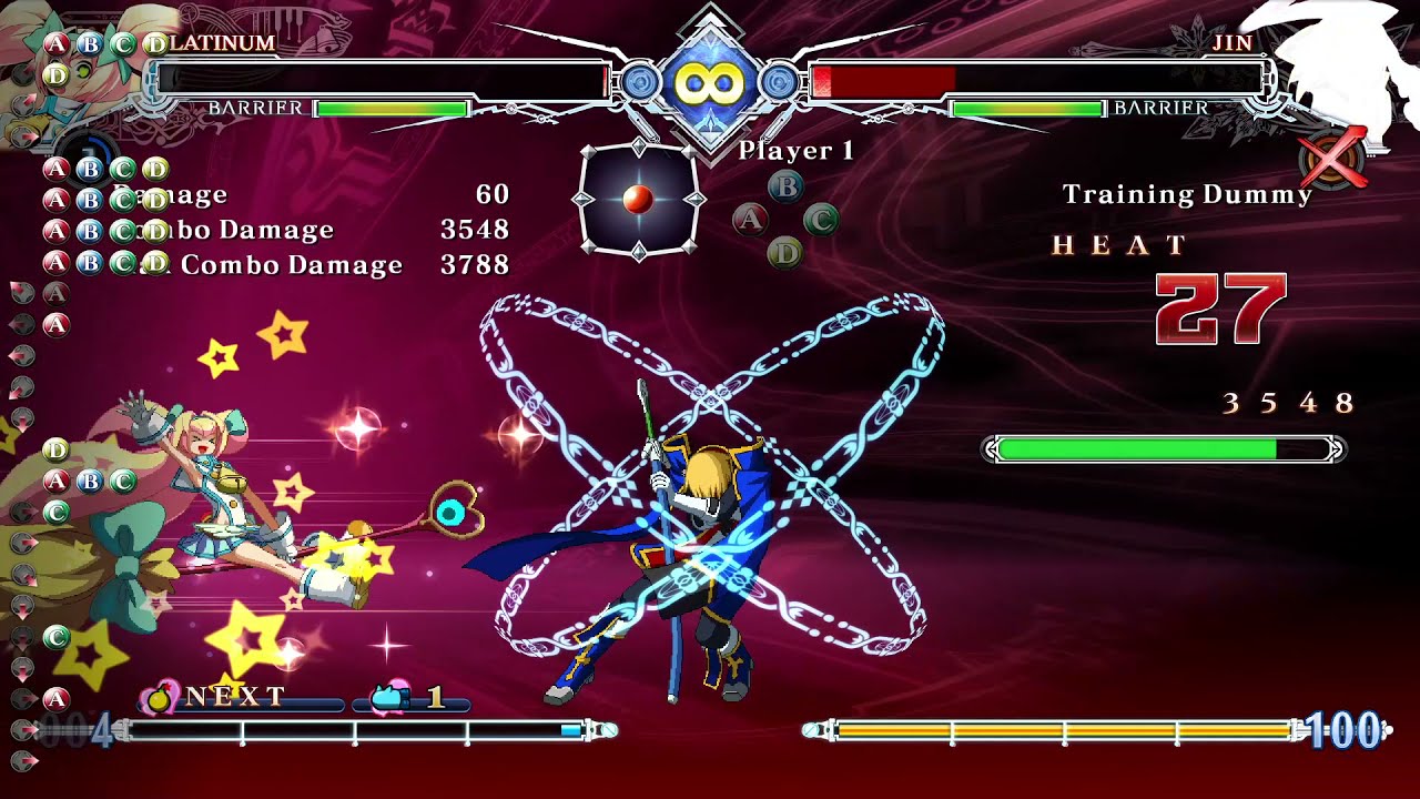 Platinum the Trinity style combo | BlazBlue Central Fiction