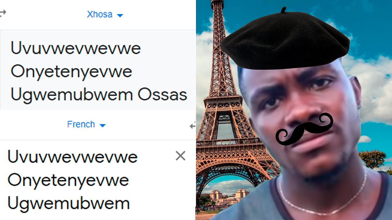 Hardest Name in Africa in different languages meme