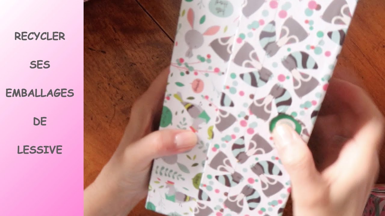 Recyclage boîtes de lessive pour les rangements scrapbooking