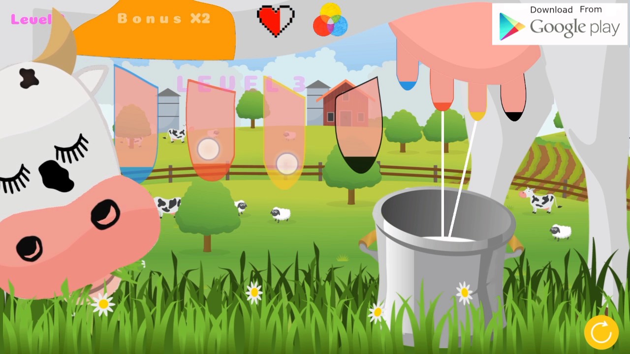 Jeu Android Colorful Cow (Construct 2)