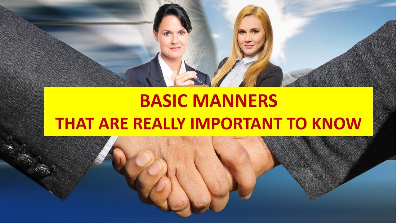 Basic Manners that are really important | Etiquette | Social manners and etiquette | Ideas Infinite