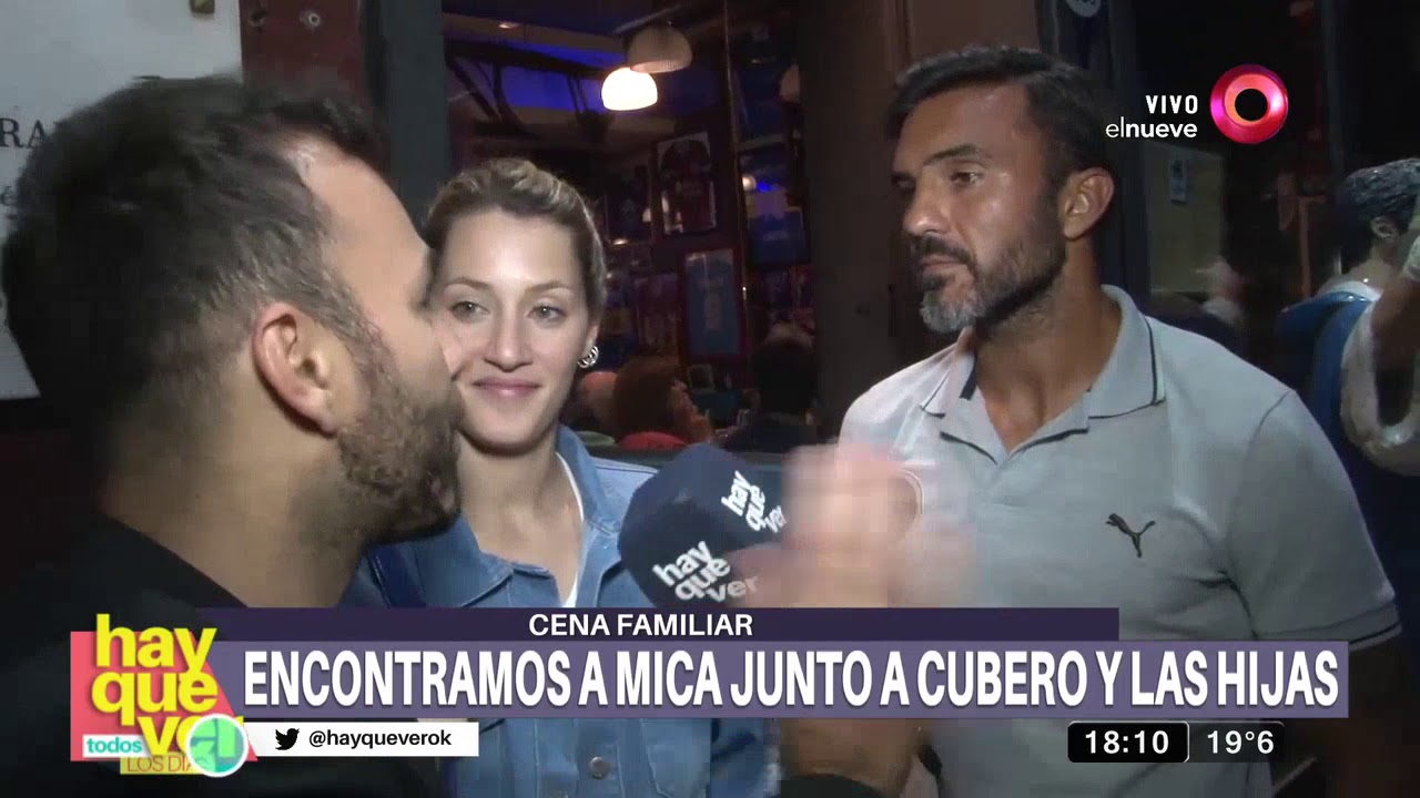 La cena familiar de Mica con Cubero y sus hijas