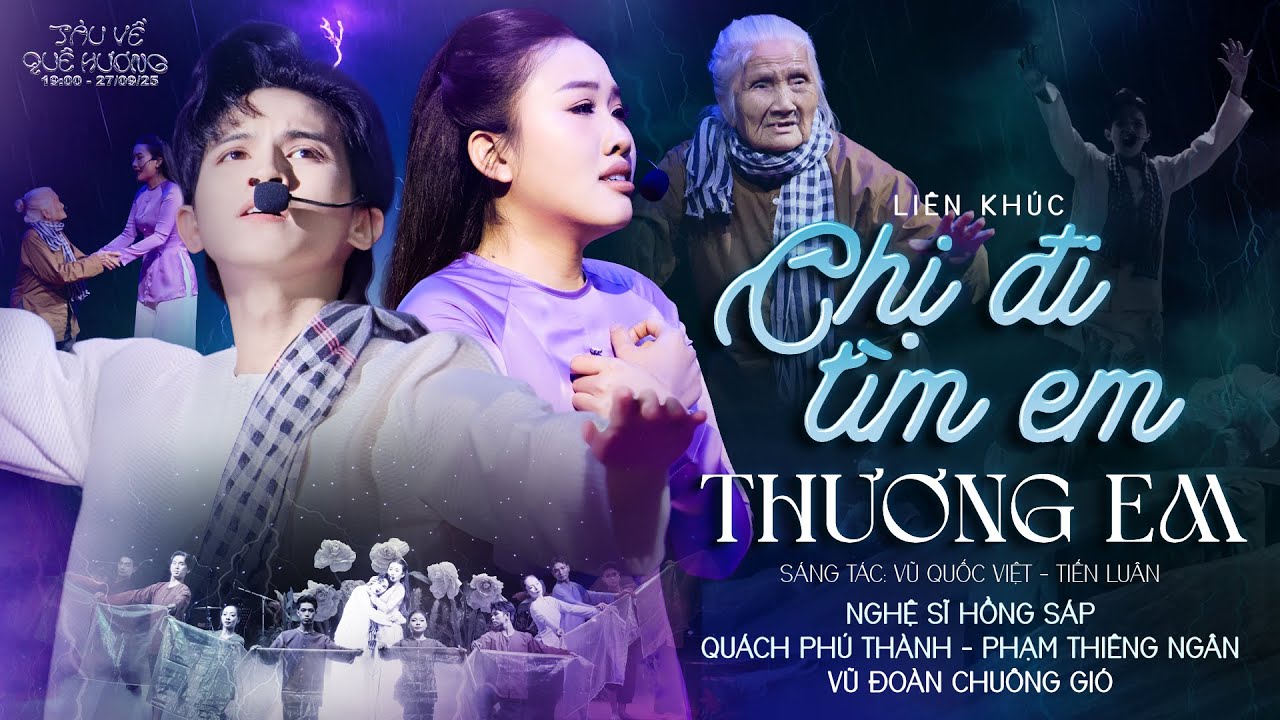 QUÁCH PHÚ THÀNH & THIÊNG NGÂN  | LK CHỊ ĐI TÌM EM  - THƯƠNG EM | LIVE MUSIC 