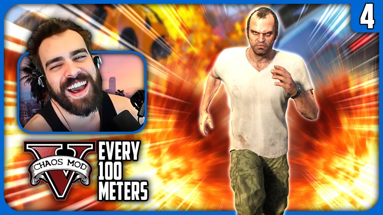 The CHAOS Never Ends! - GTA V Chaos Crossing Every 100 Meters Mod (Part 4) - (VOD)