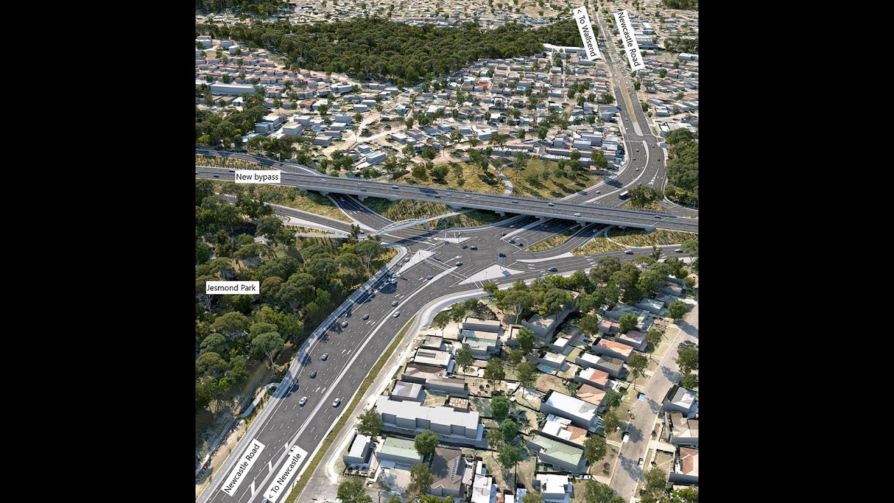 Rankin Park to Jesmond   Newcastle Inner City Bypass April 2025 Drone