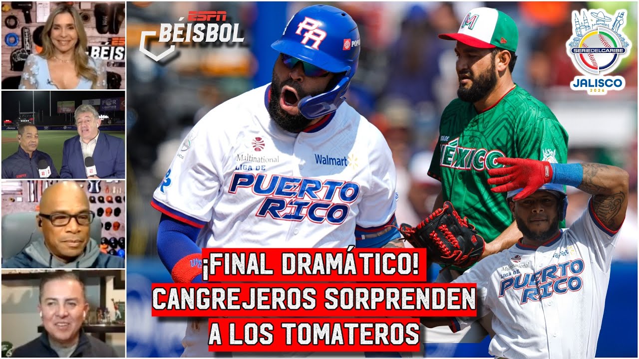 CANGREJEROS REMONTARON y DEJARON en el TERRENO a TOMATEROS | Serie del Caribe 2026 | ESPN Beisbol