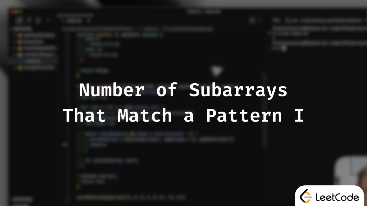 Number of Subarrays That Match a Pattern I | LeetCode