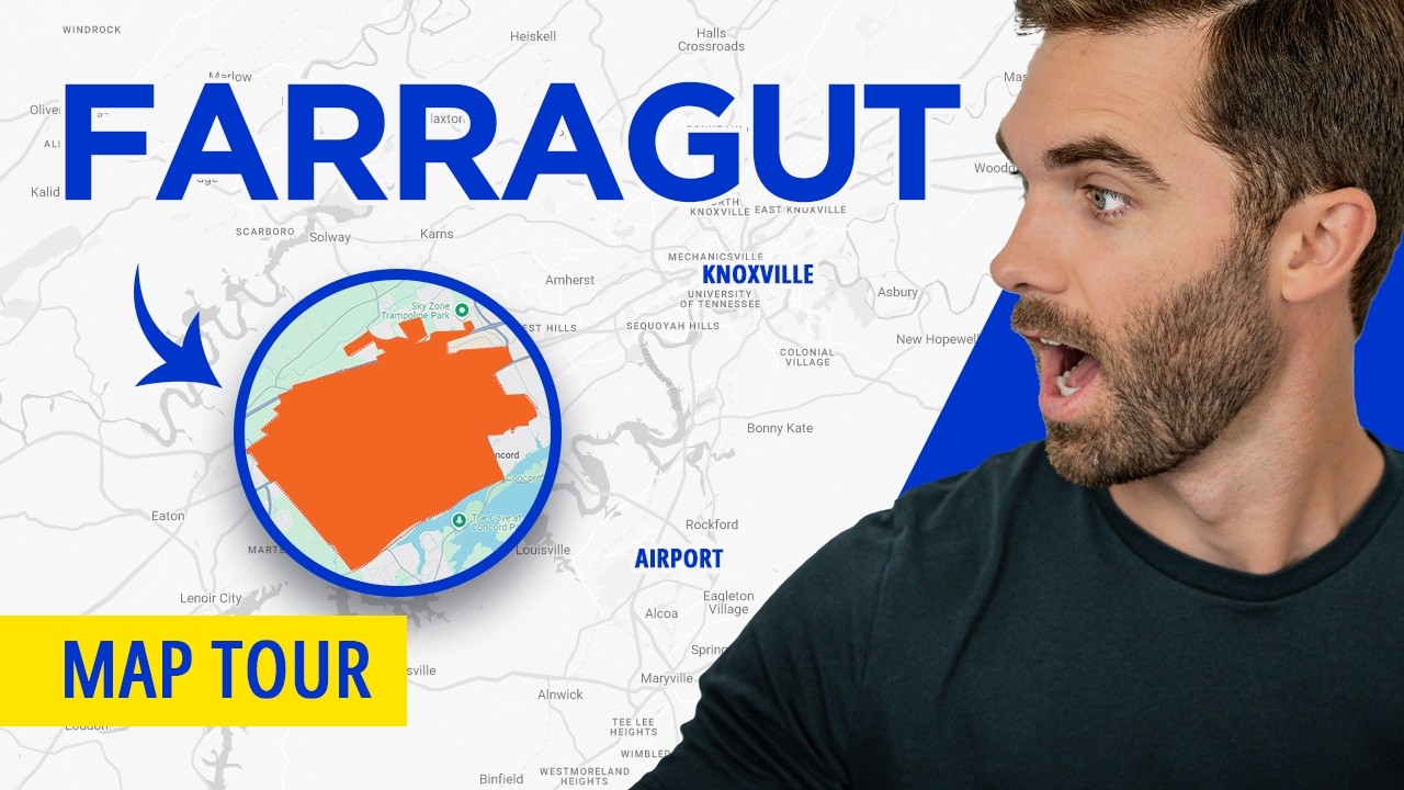 Farragut Tennessee Map Tour and Guide for Moving to Farragut