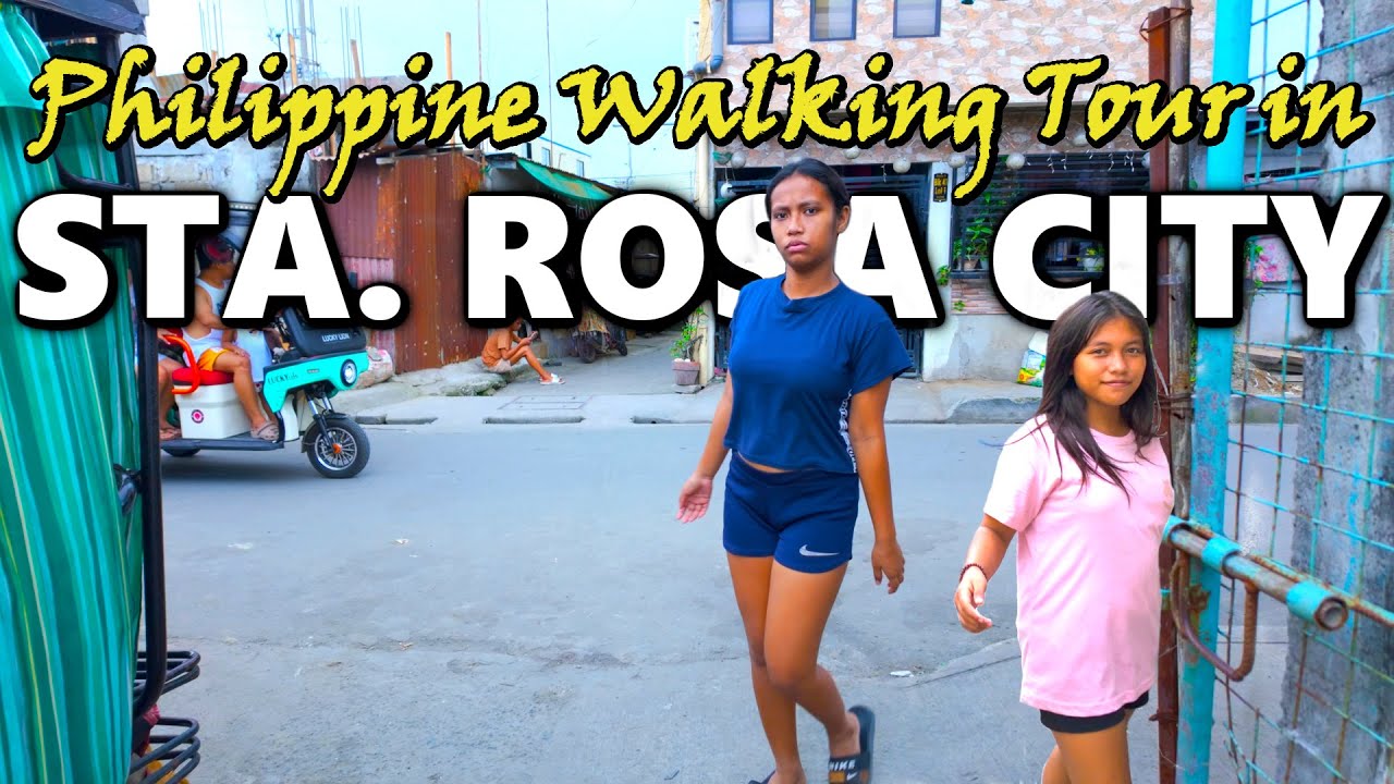 Non-Stop Real Life Walking Scenes in Sta. Rosa City Laguna Philippines [4K]