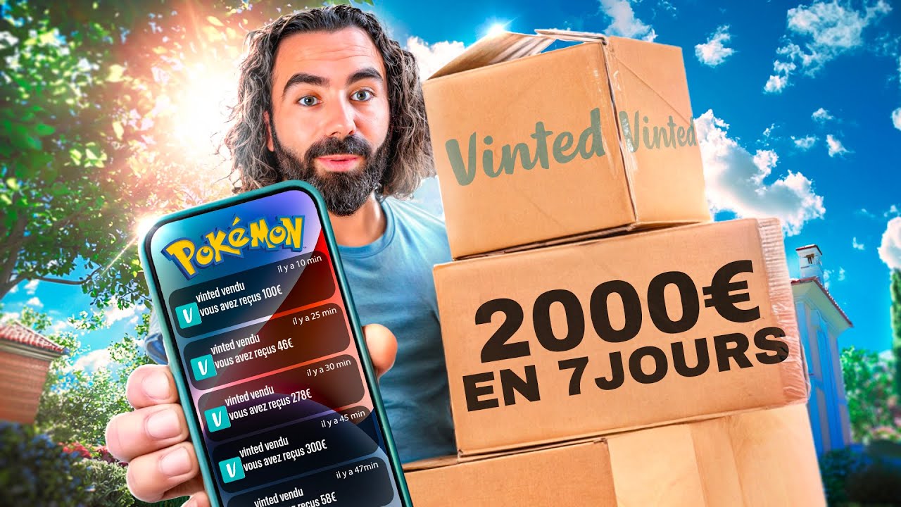 7 Jours pour Gagner 2000€ avec POKÉMON sur VINTED.. 💸