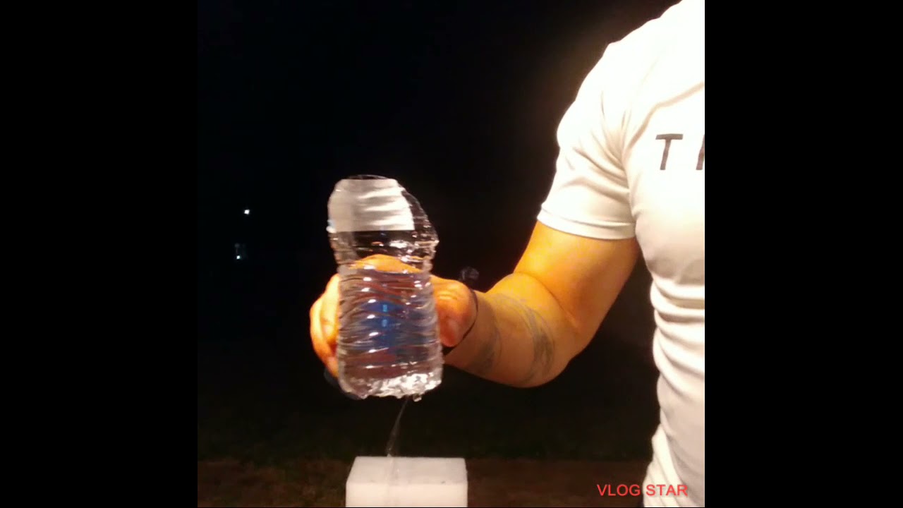 spear throw bottle cuts and paper straw cuts