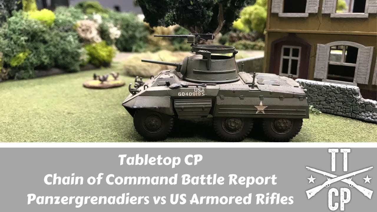 Tabletop CP: Chain of Command Battle Report- Panzergrenadiers vs. U.S. Armored Rifles