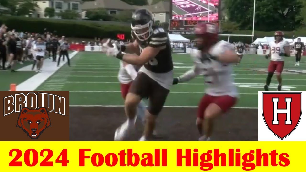 Harvard vs Brown Football Game Highlights 9 28 2024