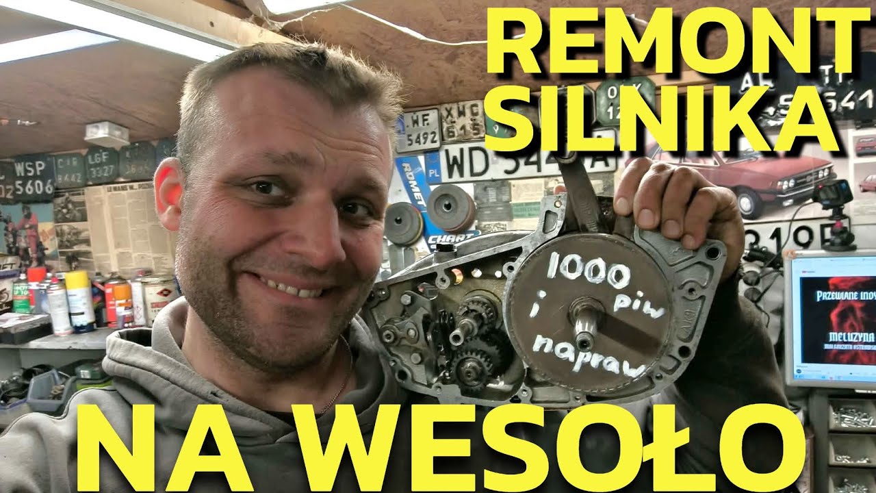 Remont silnika WSK 125 na wesoło - DREZYNA MELUZYNA