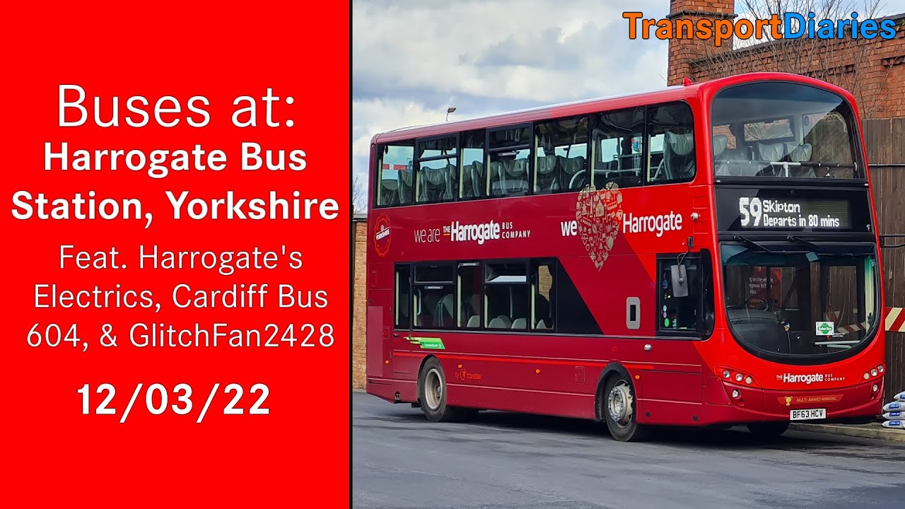 Buses at: Harrogate Bus Station, Yorkshire feat. Harrogate's Electrics & GlitchFan2428 | 12/03/22
