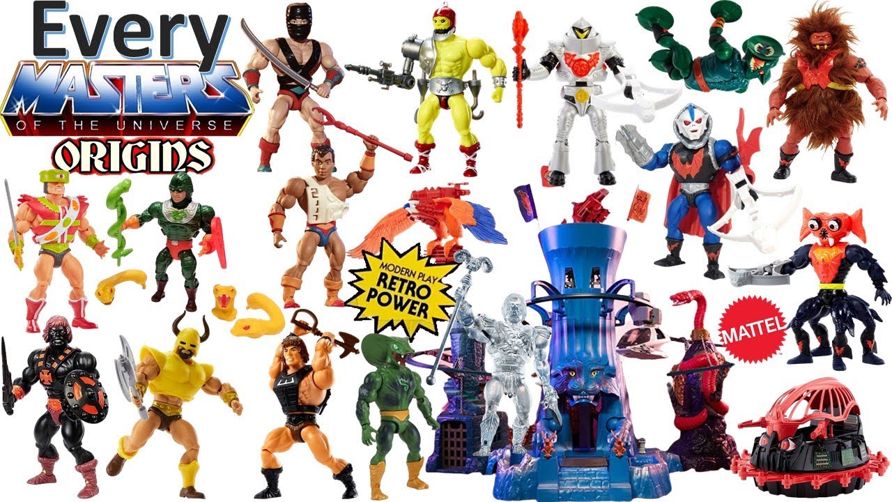 *см. новое видео* Сравнительный список всех MOTU Origins He-Man Masters of the Universe Eternia M...