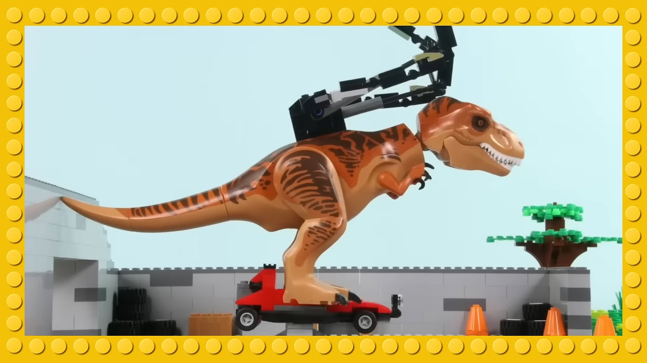 Car Built By A DINOSAUR!? | STOP MOTION | Billy Bricks