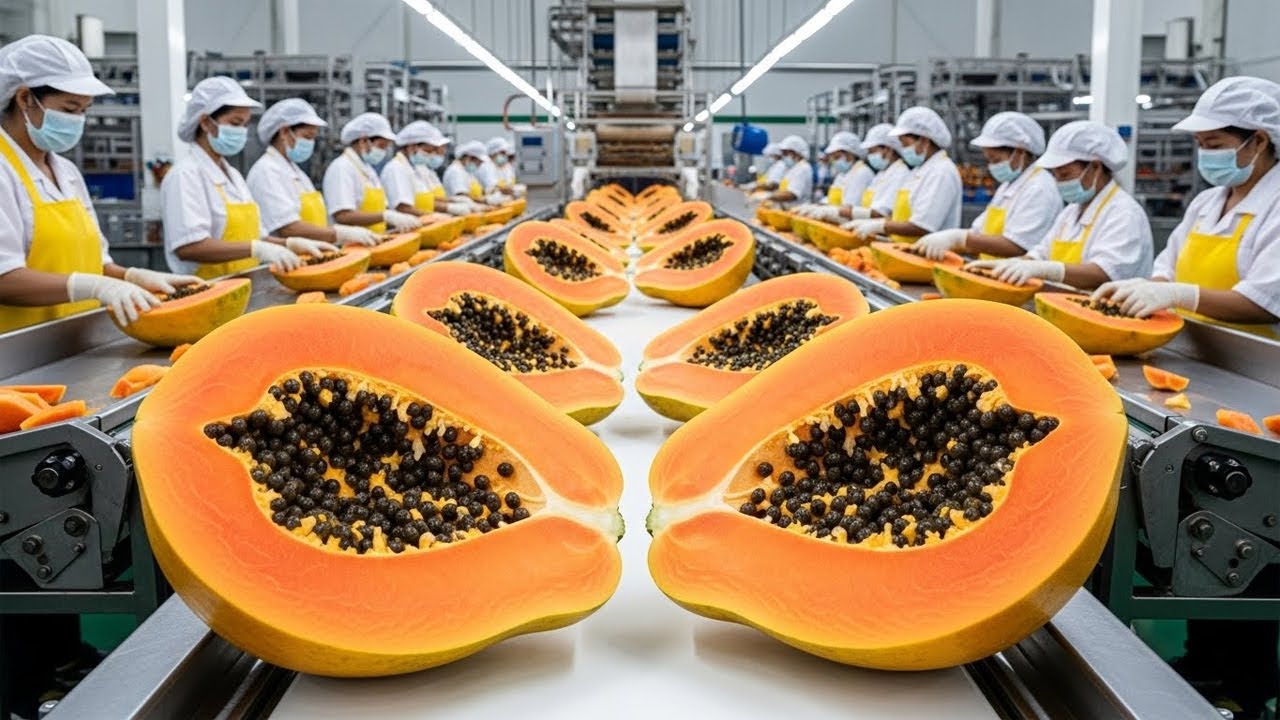 Inside a High Tech Papaya Processing Plant From Farm Harvest to Finished Dessert
