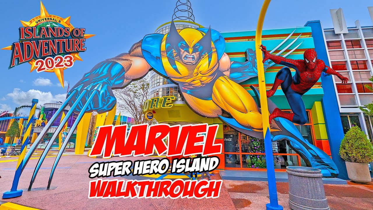 Marvel Super Hero Island Tour Universal's Islands of Adventure (Jan 2023) [4K]