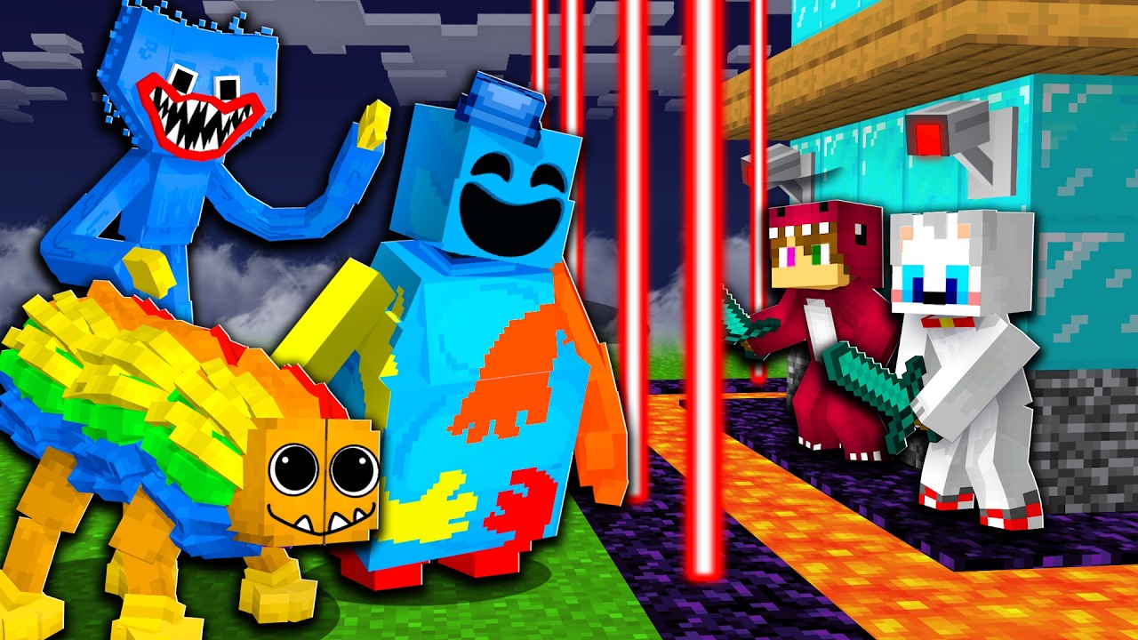 Poppy Playtime 4 vs BASE SEGURA de Minecraft! 😱🏠