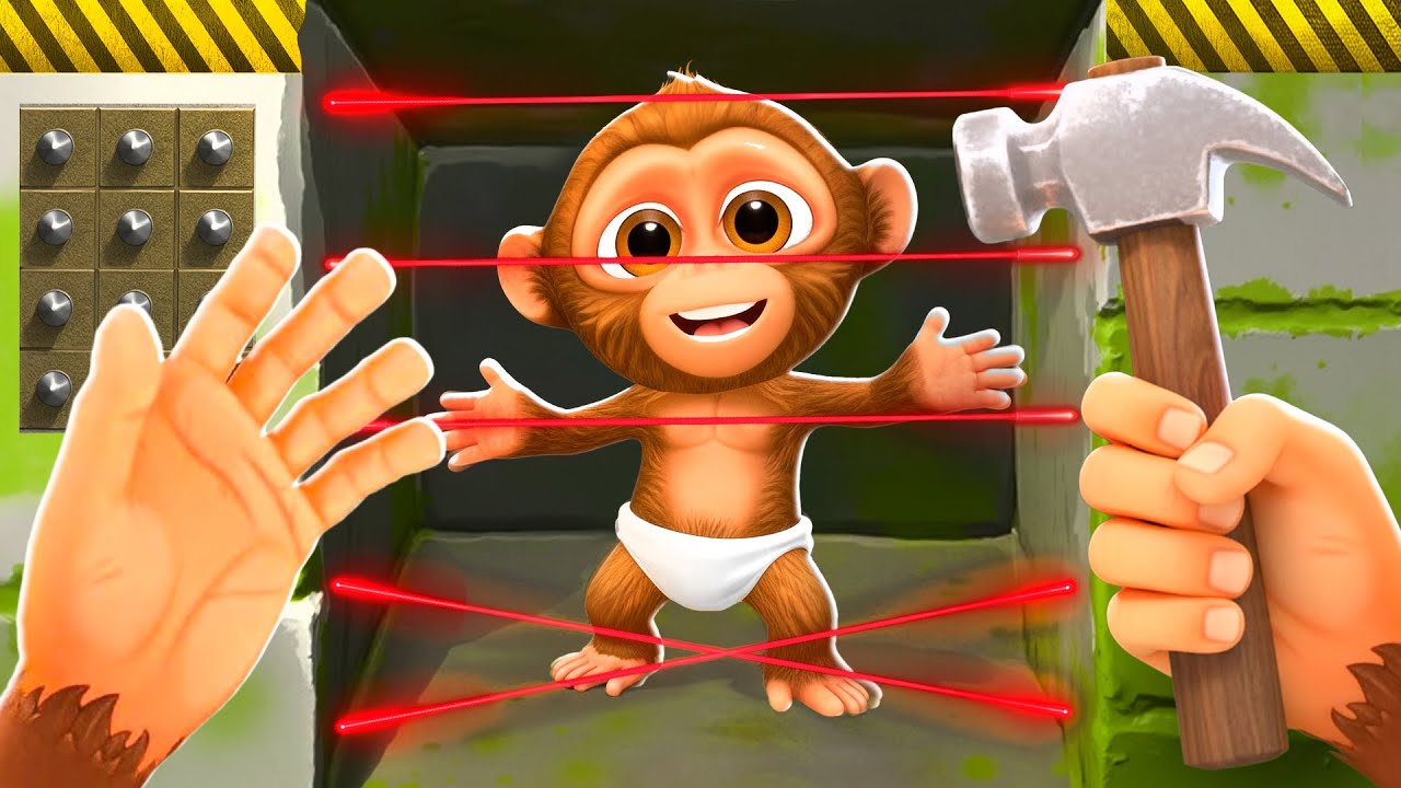 Building A SECRET Base! - I Am Monkey VR