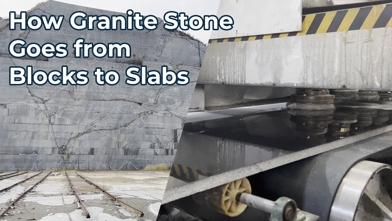 How Granite Stone Goes from Blocks to Slabs | China Stone Factory | Granite Supplier